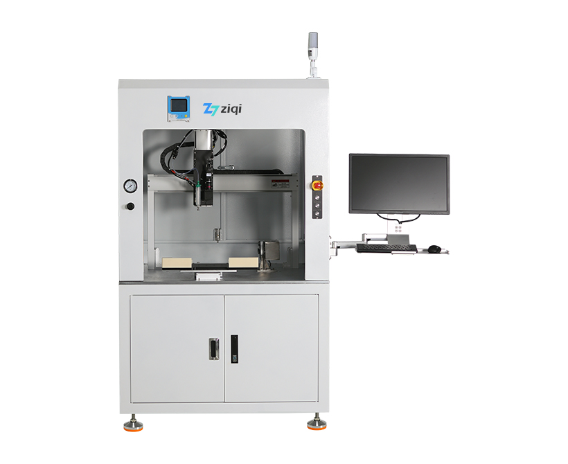落地式局部视觉点胶机+擦胶机构
